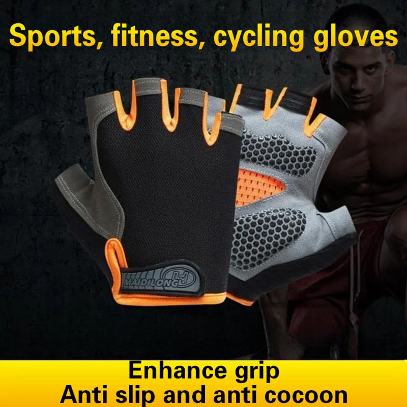 Fingerless Glove Knit - Guanti da Ciclismo Mezze Dita Antiscivolo