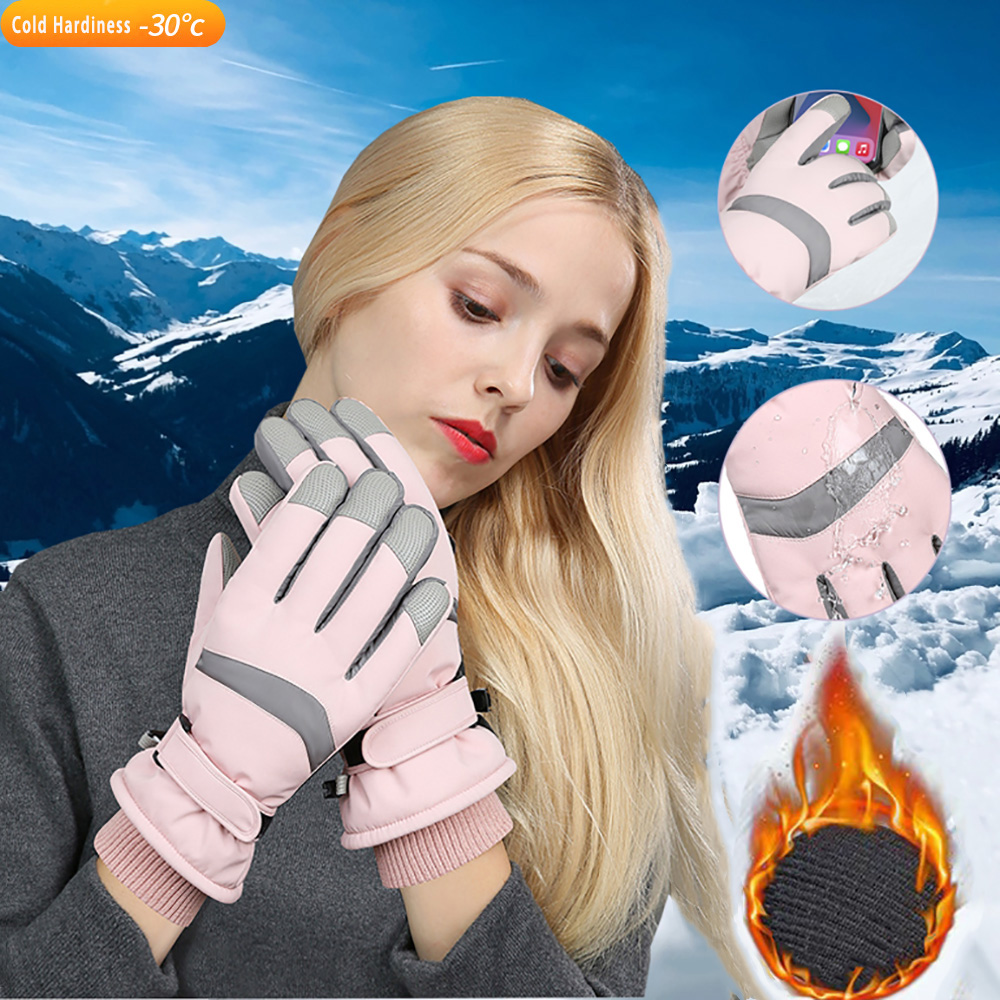 Ski Glove Waterproof - Guanti da Sci YANBIGUO, Guanti Invernali