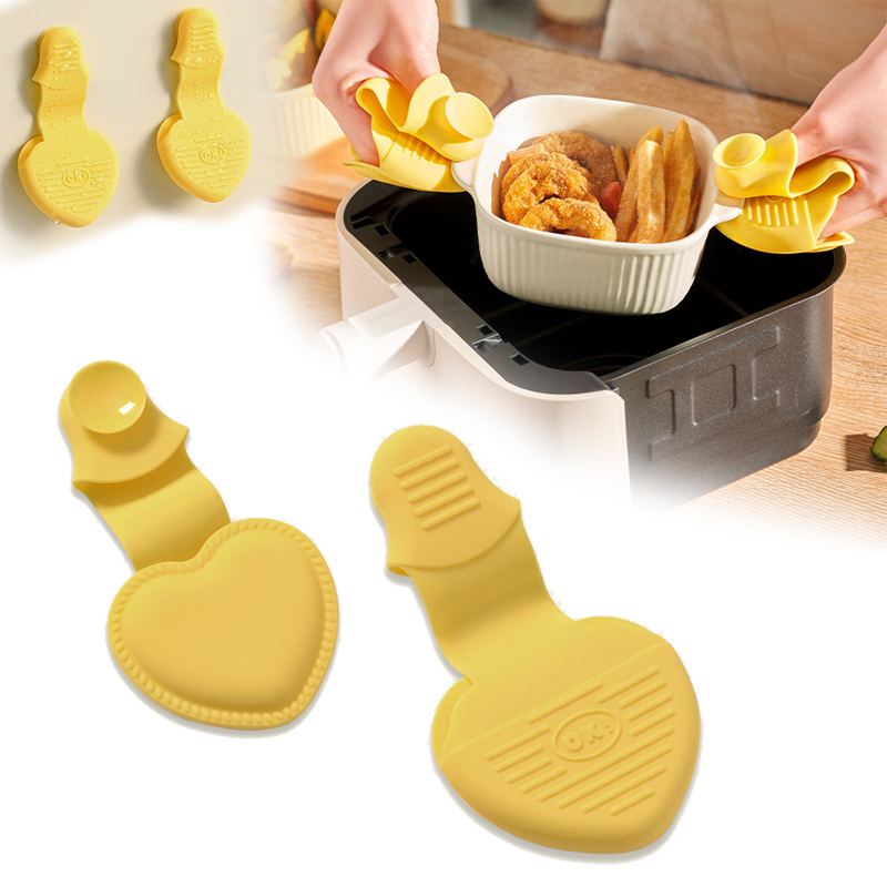 Oven Mitt Silicone - 2 Pezzi Guanti da Forno in