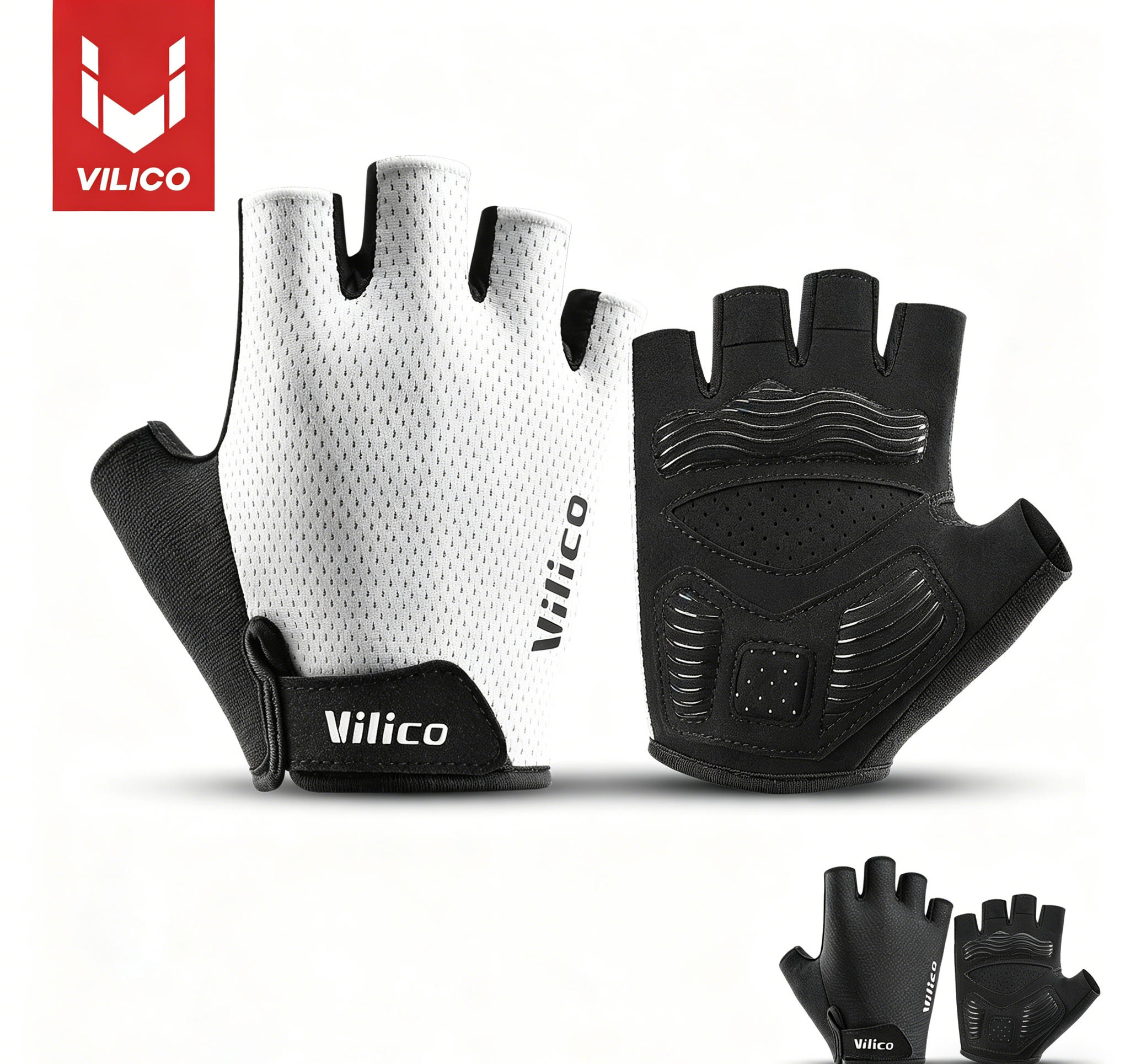Workout Glove Gym - Guanti da Ciclismo VILICO Traspiranti Mezze