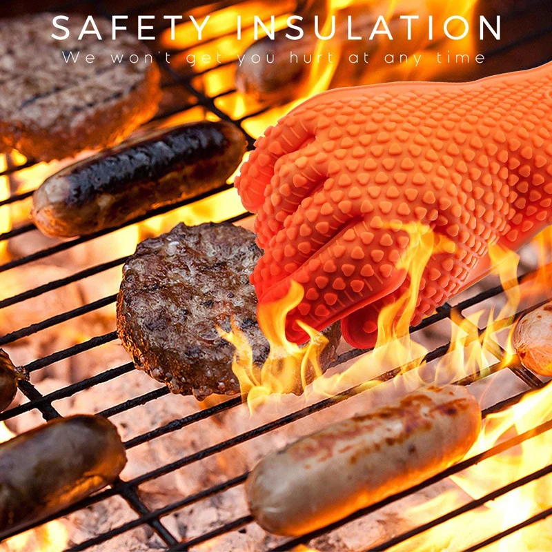 Oven Mitt Silicone - Guanti da forno in silicone per