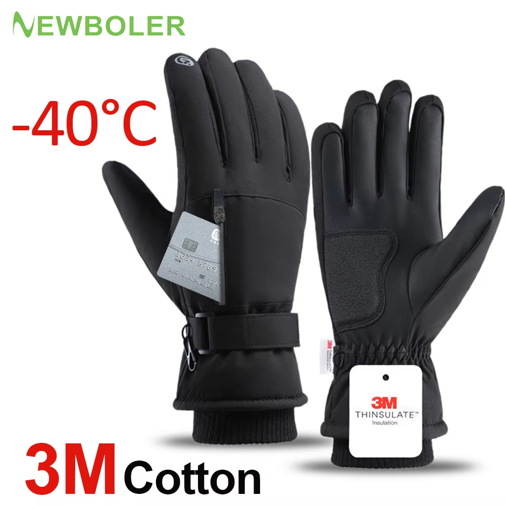 Ski Glove Waterproof - Guanti da ciclismo impermeabili invernali da