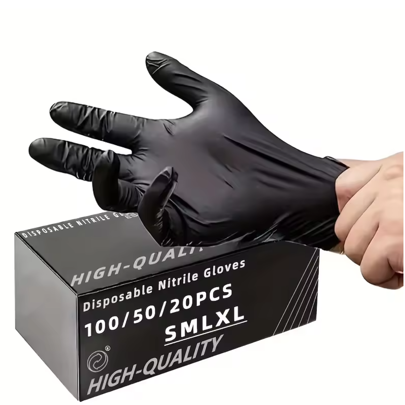 Nitrile Mechanic Glove - 100/50/20PCS Guanti in nitrile nero Guanti