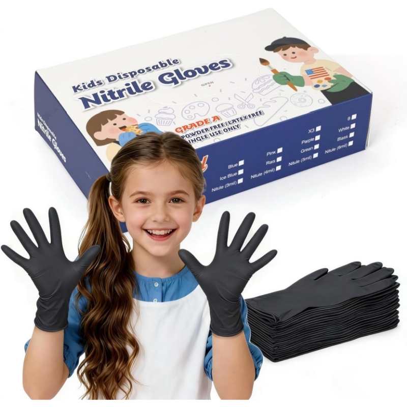 Latex Disposable Glove - Guanti Monouso in Nitrile Nero per