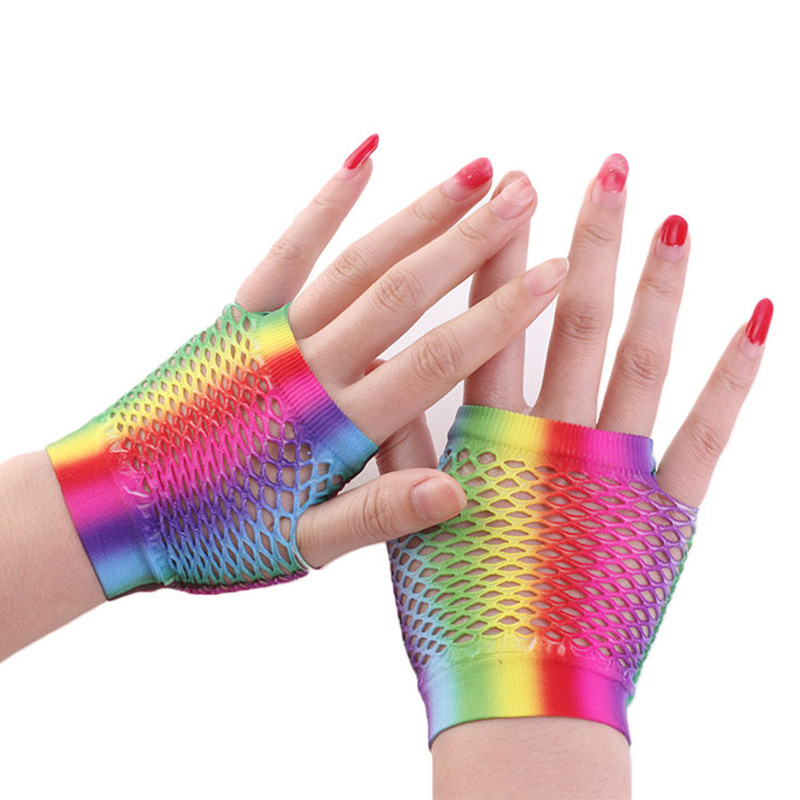 Fingerless Glove Knit - Guanti da donna sexy in rete