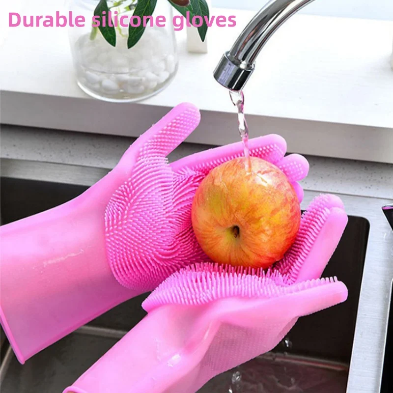 Dish Glove Rubber - Guanti in Gomma per Uso Domestico,
