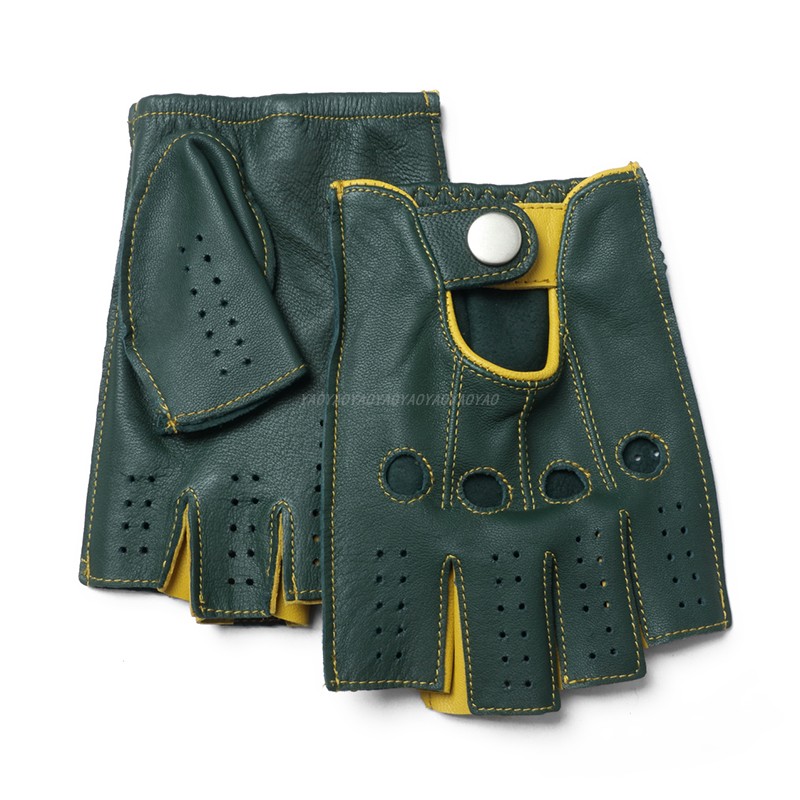 Leather Driving Glove - Guanti da Uomo in Vera Pelle