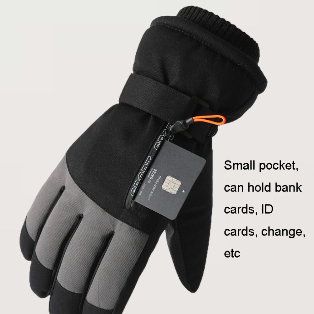 Ski Glove Waterproof - Guanti invernali antivento, caldi, touchscreen, ispessiti,