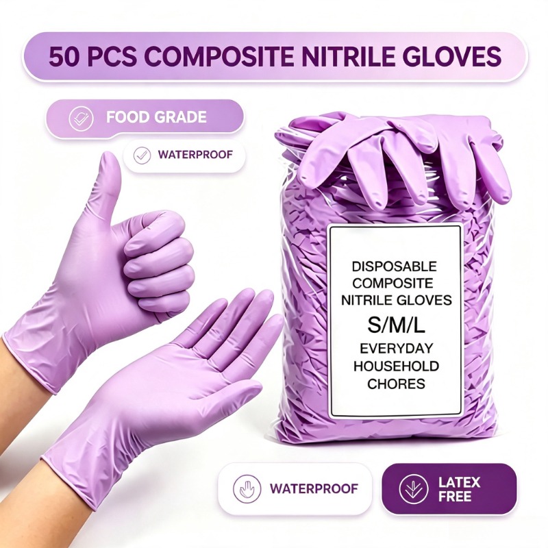 Exam Glove Nitrile - 50 Pezzi Guanti da Esame in