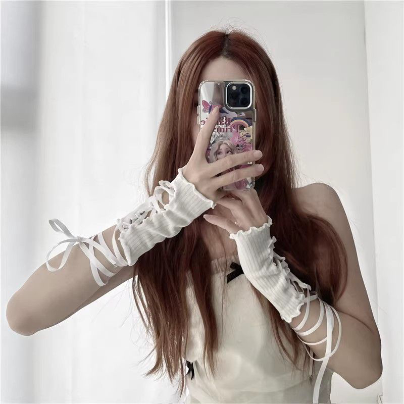 Guanti senza dita con lacci pe - Fingerless Glove Knit recensione e prezzo