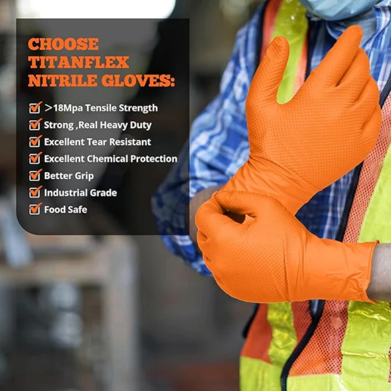 Guanti in Nitrile Arancioni Re - Nitrile Mechanic Glove recensione e prezzo