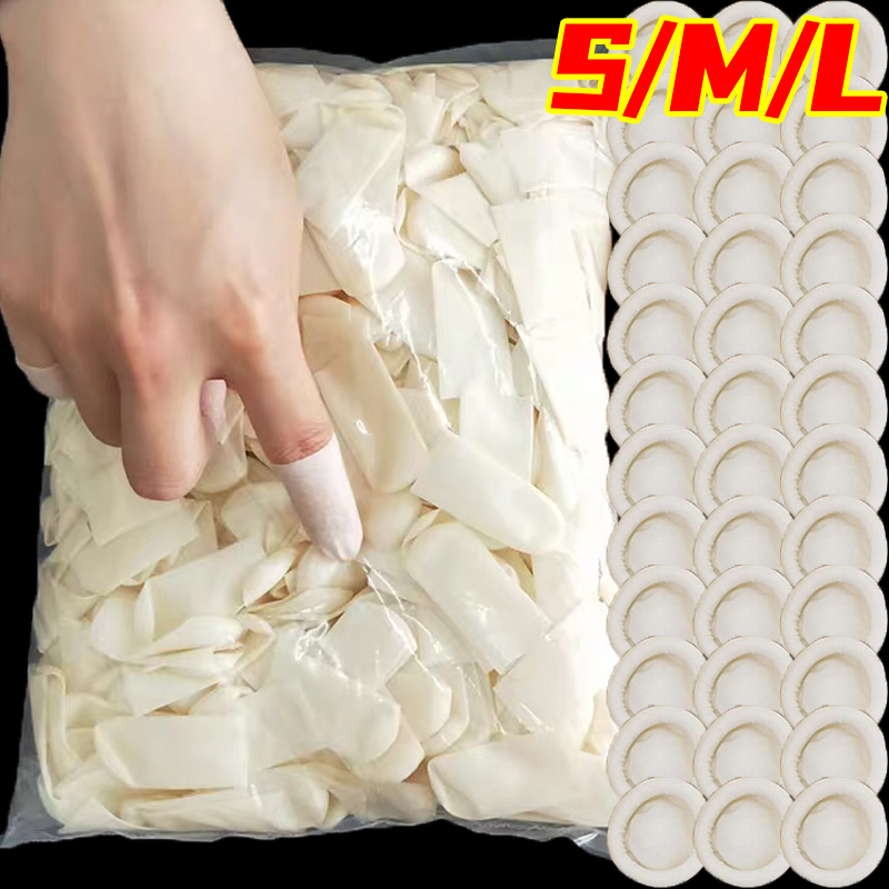 50-200pc antiscivolo dita cope - Rubber Glove Cleaning recensione e prezzo