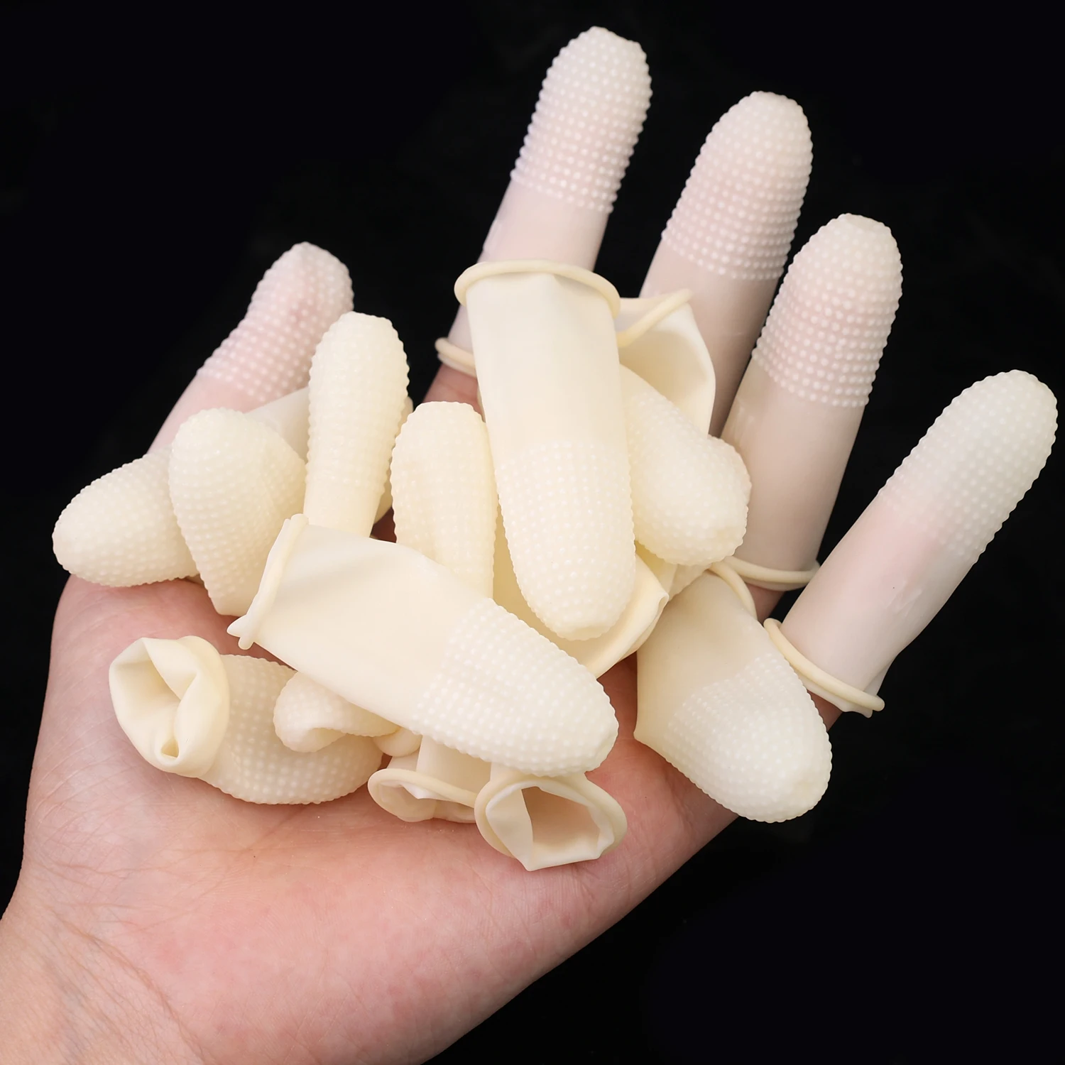 50-200pc antiscivolo dita cope - Rubber Glove Cleaning recensione e prezzo