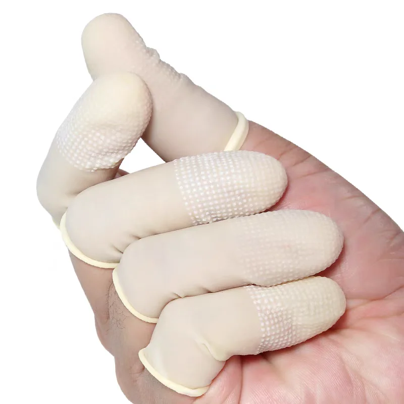 50-200pc antiscivolo dita cope - Rubber Glove Cleaning recensione e prezzo