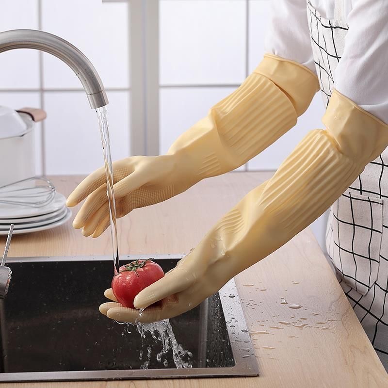 Guanti in Gomma Lunghi Riutili - Dish Glove Rubber recensione e prezzo