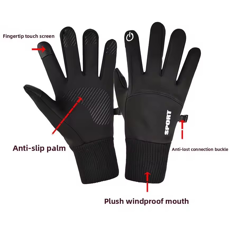 Guanti in pile touch screen ne - Ski Glove Waterproof recensione e prezzo