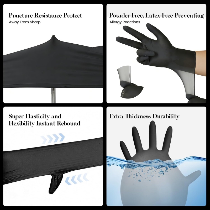 Guanti Monouso in Nitrile Nero - Latex Disposable Glove recensione e prezzo