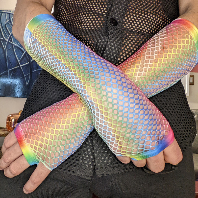 1 Paio di Guanti Lunghi a Rete - Fingerless Glove Knit recensione e prezzo