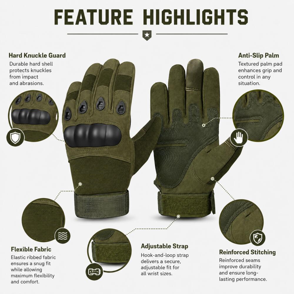 Guanti Tattici Integrali con N - Motorcycle Glove Knuckle recensione e prezzo