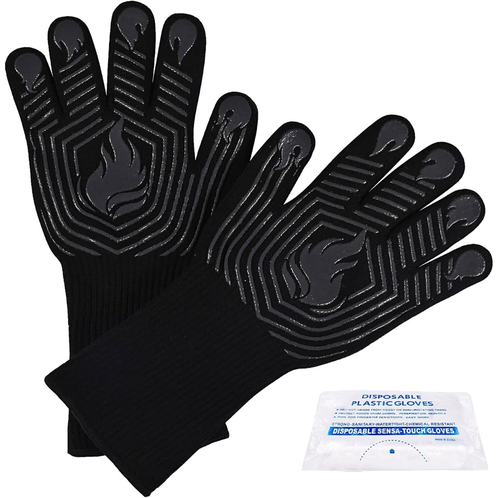 Guanti per Barbecue, 1472 ° Gu - Oven Mitt Silicone recensione e prezzo